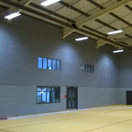 Softsound Liner System in sports hall